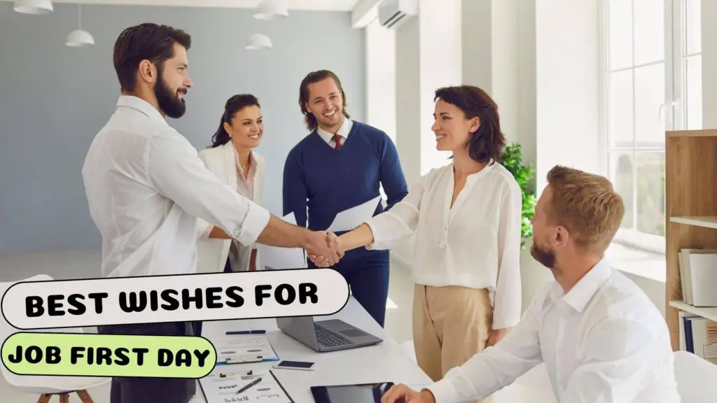 Encouraging Best wishes for job first day