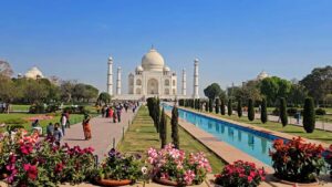 Taj Mahal from Delhi by Train